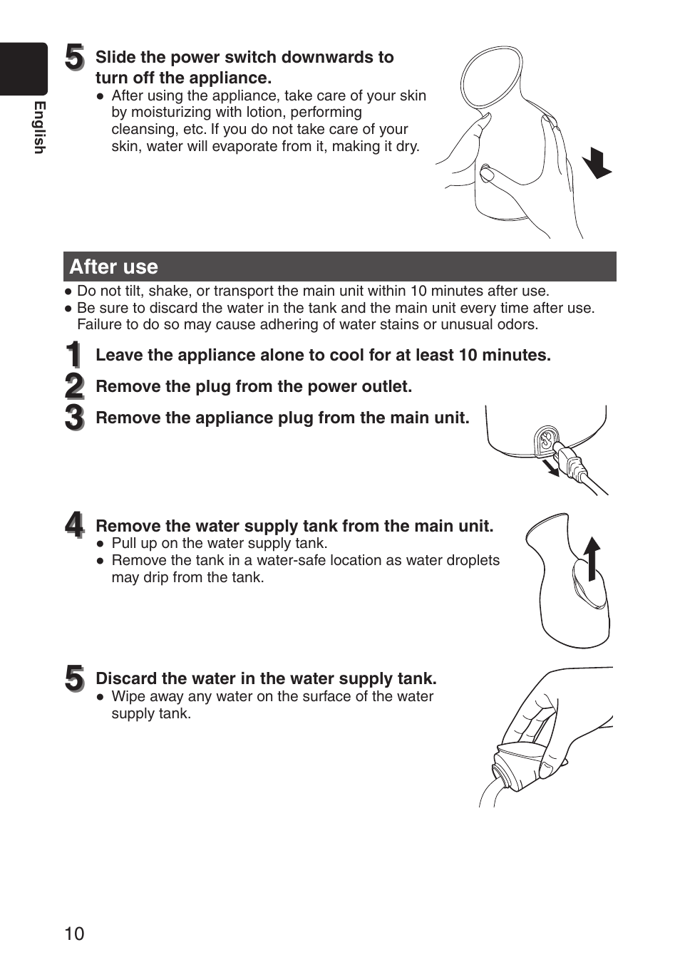 Panasonic EH-SA31VP User Manual | Page 10 / 40