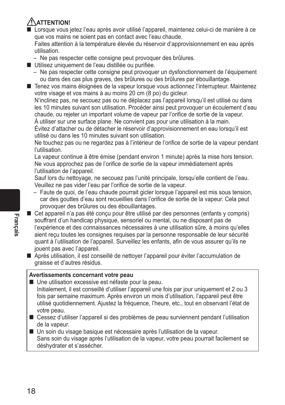 Panasonic EH-SA31VP User Manual | Page 18 / 40