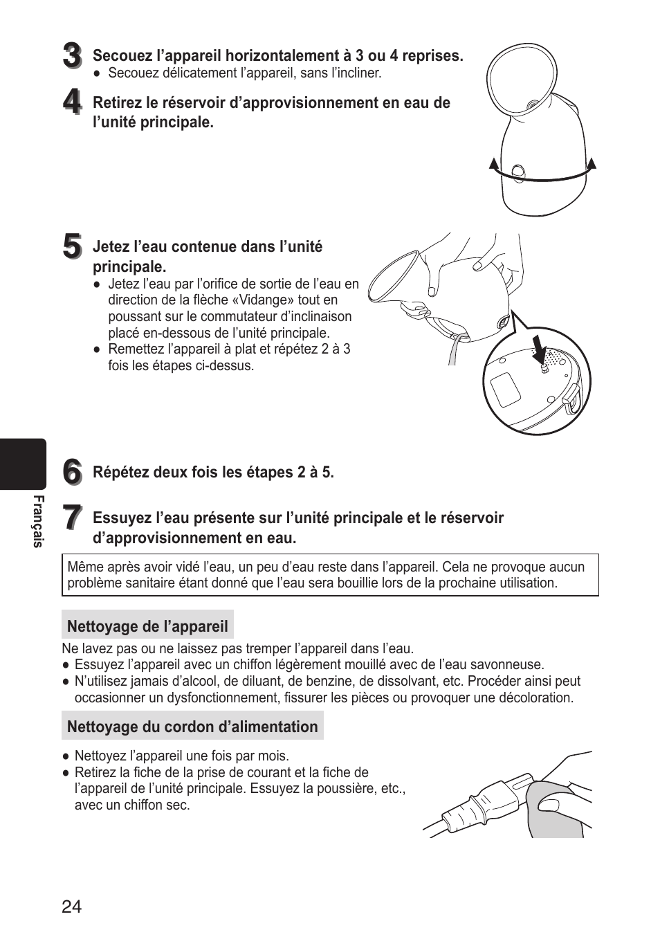 Panasonic EH-SA31VP User Manual | Page 24 / 40