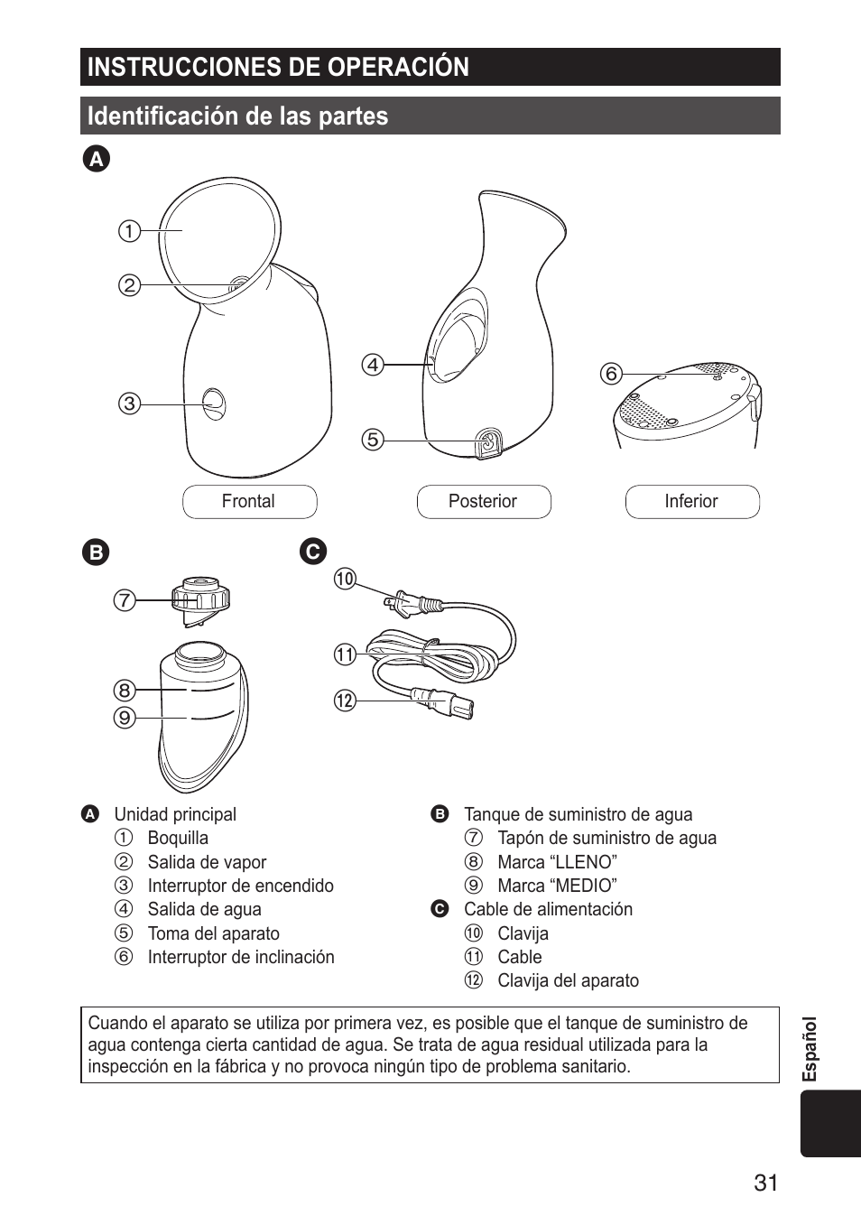 Panasonic EH-SA31VP User Manual | Page 31 / 40