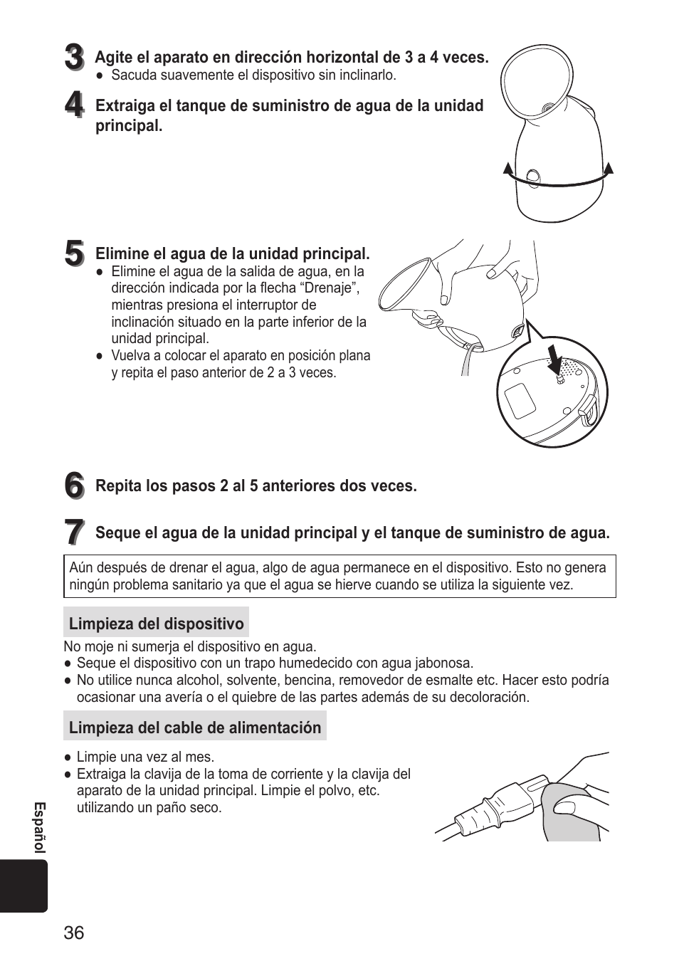 Panasonic EH-SA31VP User Manual | Page 36 / 40