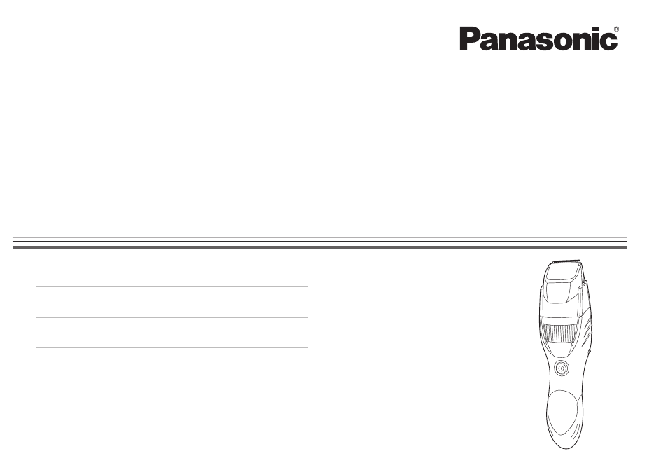 Panasonic ER-GB40-S User Manual | 32 pages