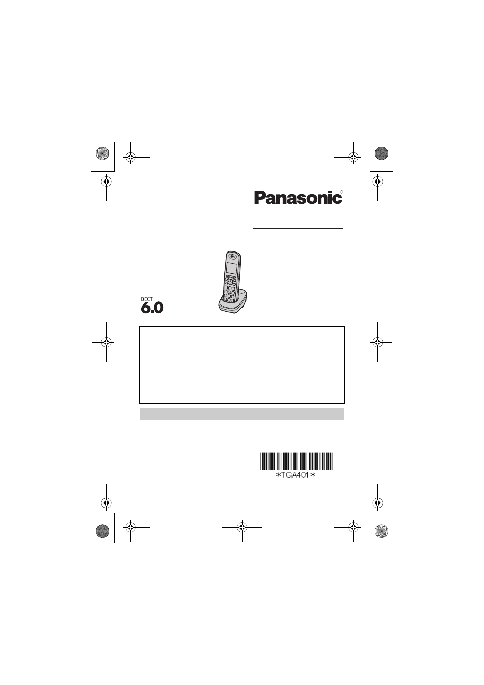 Panasonic KX-TGA401B User Manual | 20 pages