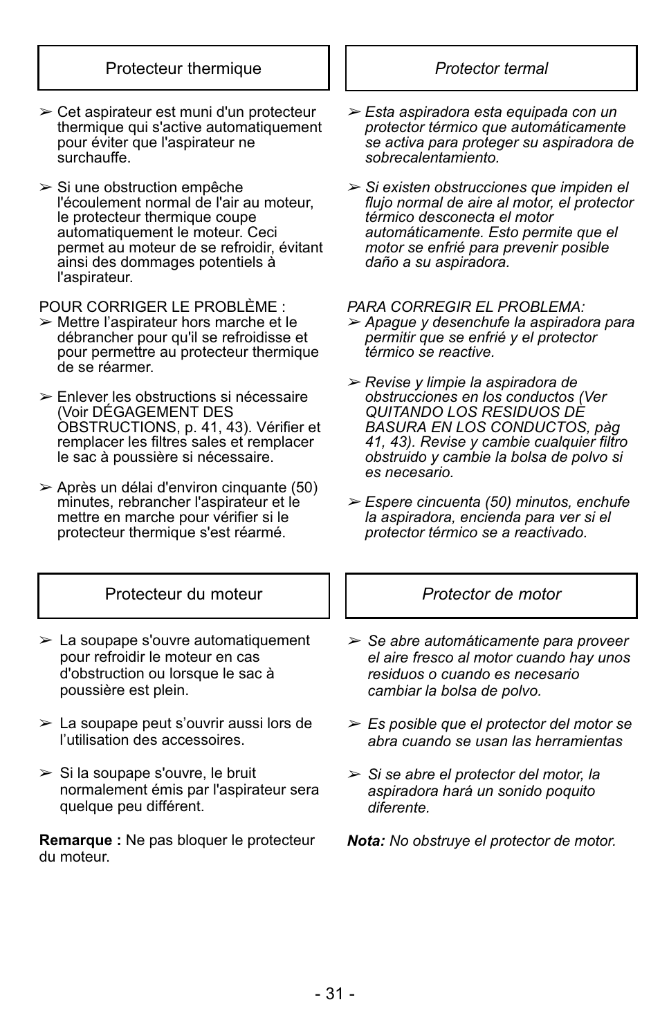 Panasonic MC-UG323 User Manual | Page 31 / 60