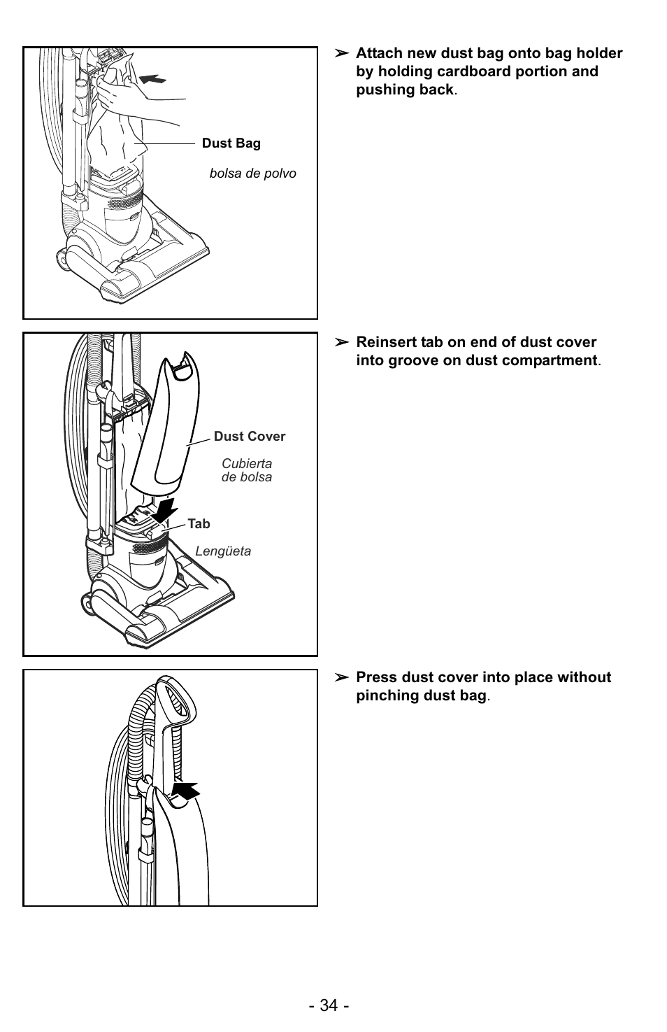 Panasonic MC-UG323 User Manual | Page 34 / 60