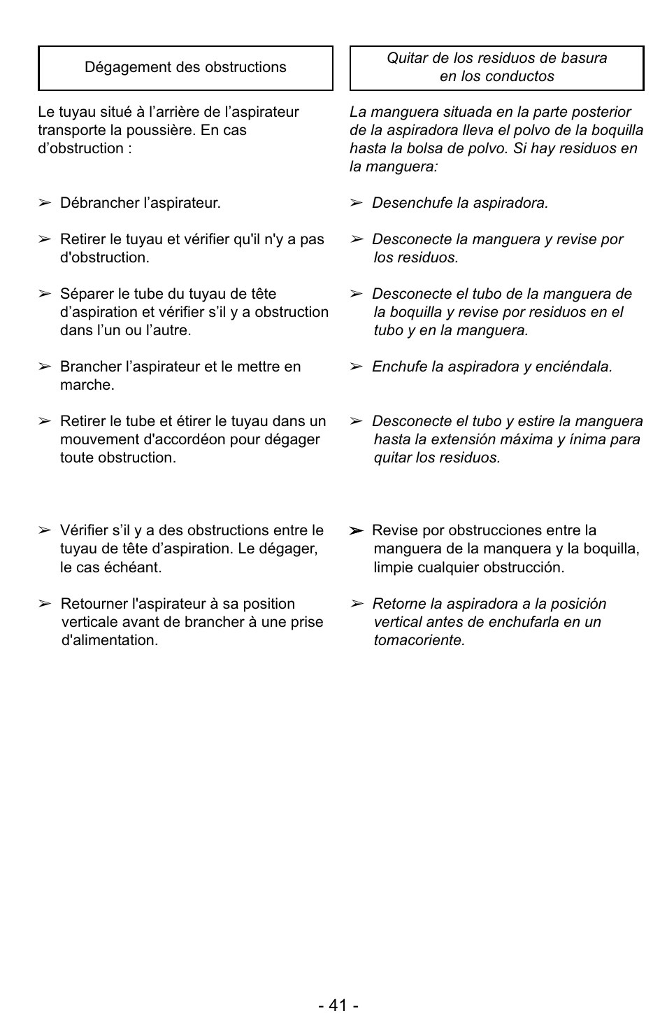 Panasonic MC-UG323 User Manual | Page 41 / 60