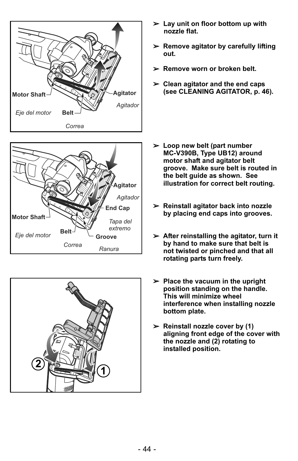 Panasonic MC-UG323 User Manual | Page 44 / 60