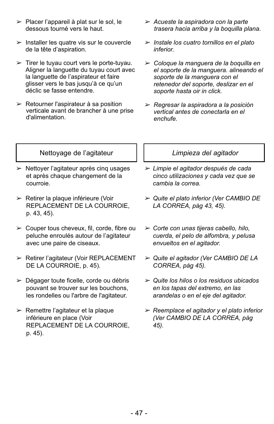 Panasonic MC-UG323 User Manual | Page 47 / 60