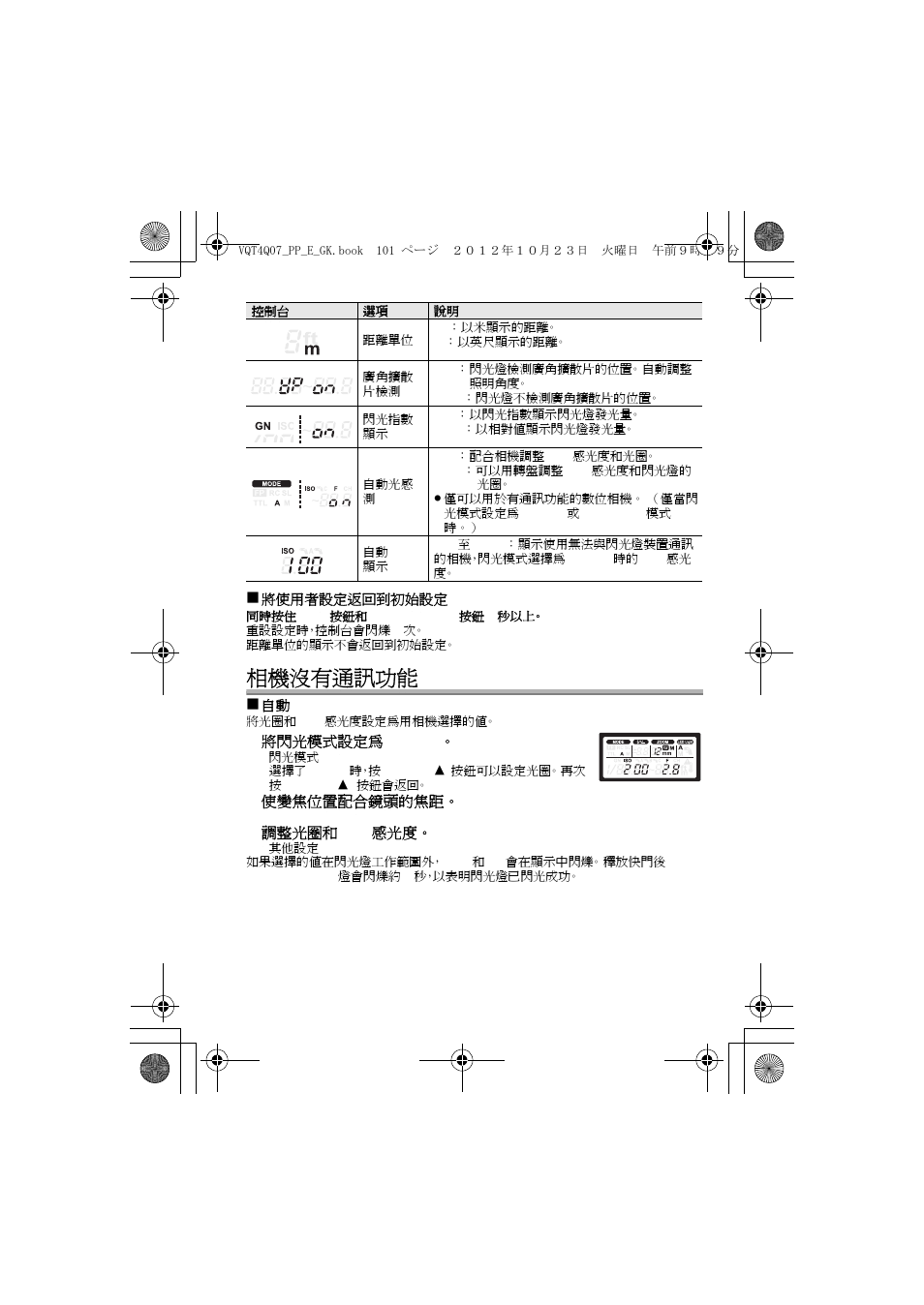 相機沒有通訊功能 | Panasonic DMW-FL360L User Manual | Page 101 / 165
