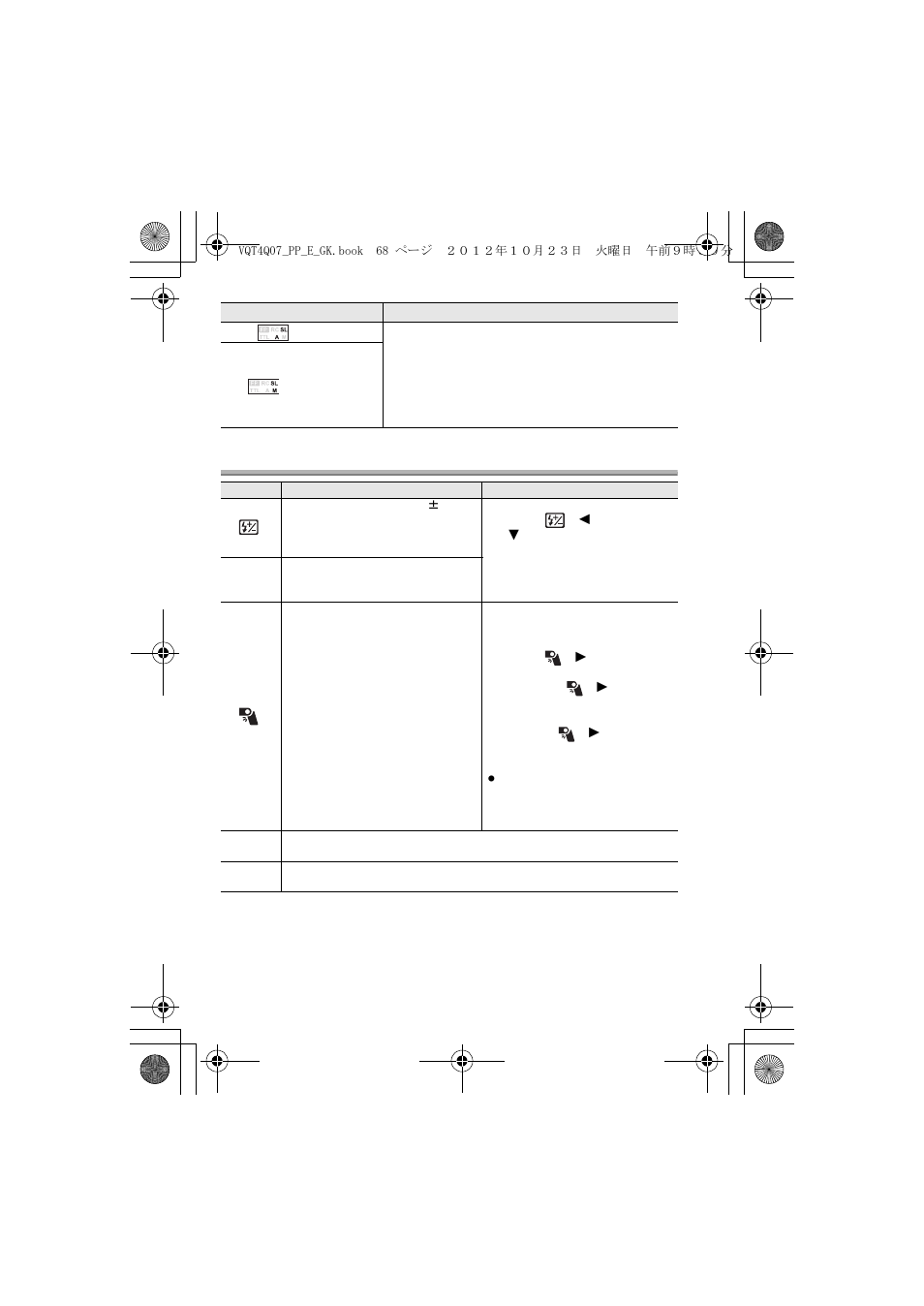 Funciones del botón | Panasonic DMW-FL360L User Manual | Page 68 / 165