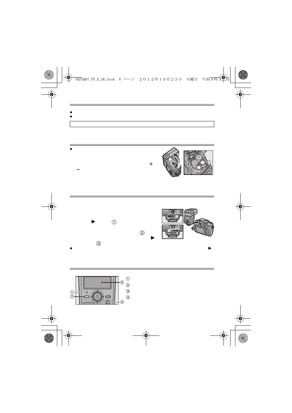 Preparing a battery (optional), Loading batteries, Attaching to the camera | Turning on the flash | Panasonic DMW-FL360L User Manual | Page 8 / 165