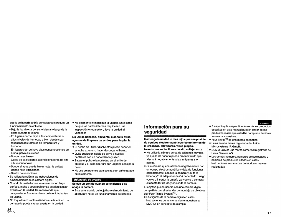 Panasonic L-X025 User Manual | Page 24 / 40