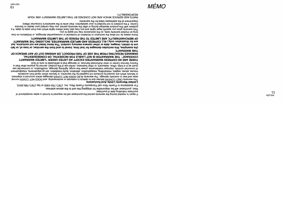 Panasonic L-X025 User Manual | Page 39 / 40