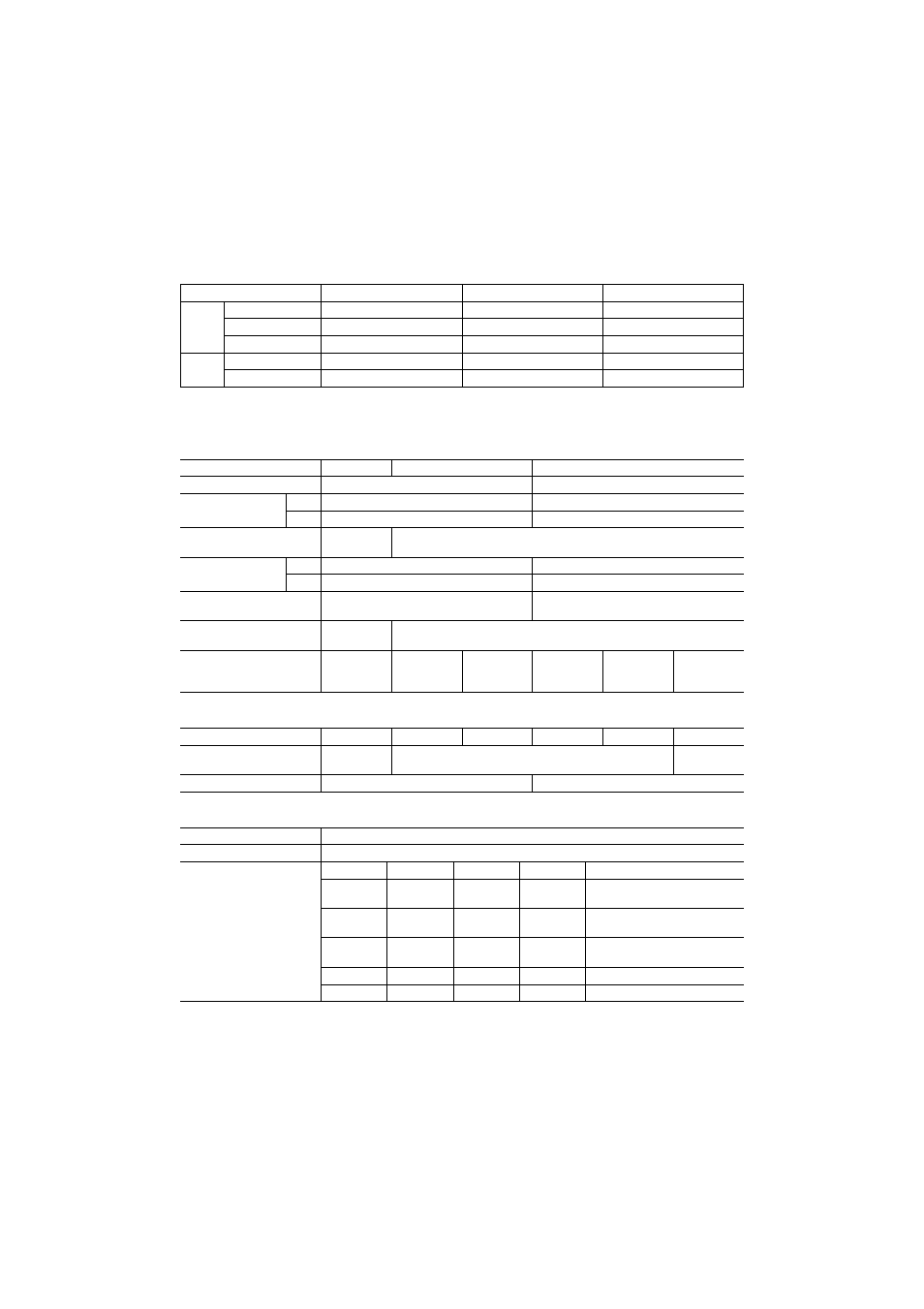 Ix. accessories, Maximum recommended capacities, X. specifications | Main unit, Battery pack, Battery charger, Main unit battery pack battery charger | Panasonic EY6409NQKW User Manual | Page 10 / 12