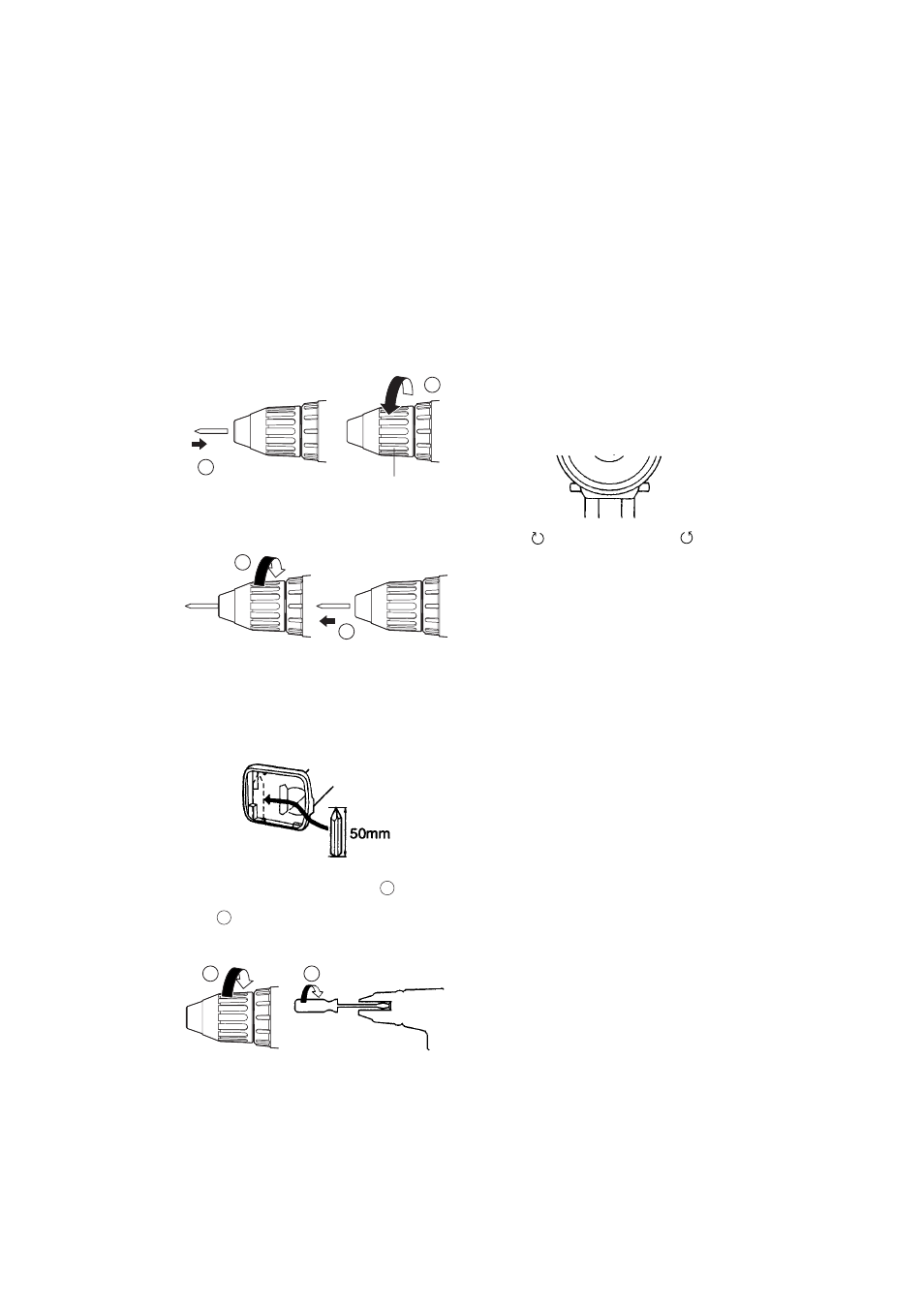 V. assembly, Attaching or removing bit, Attaching or removing battery pack | Vi. operation, Switch and forward / reverse lever operation, Speed selection | Panasonic EY6409NQKW User Manual | Page 7 / 12