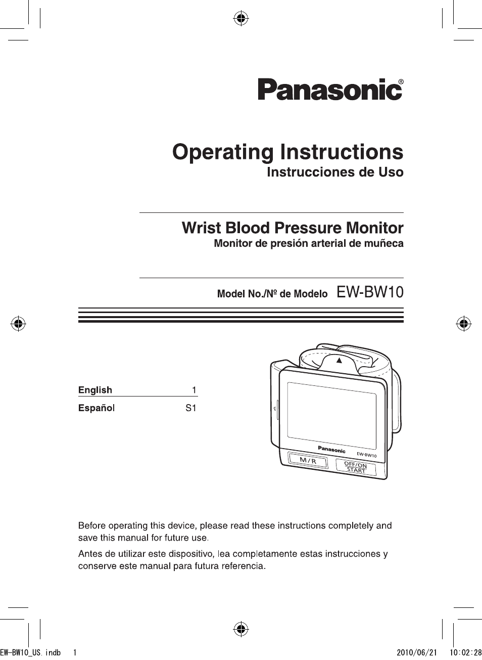 Panasonic EW-BW10W User Manual | 27 pages