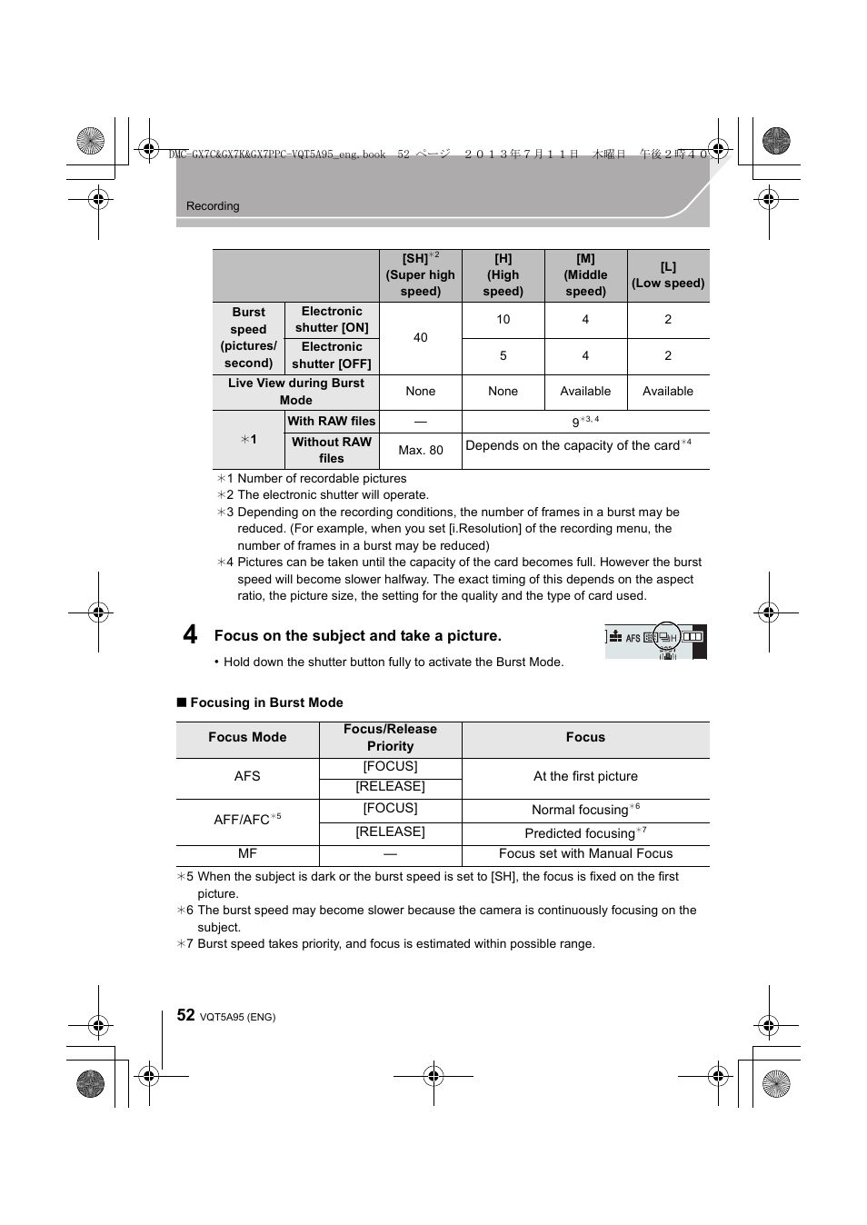 Panasonic DMC-GX7SBODY User Manual | Page 52 / 104