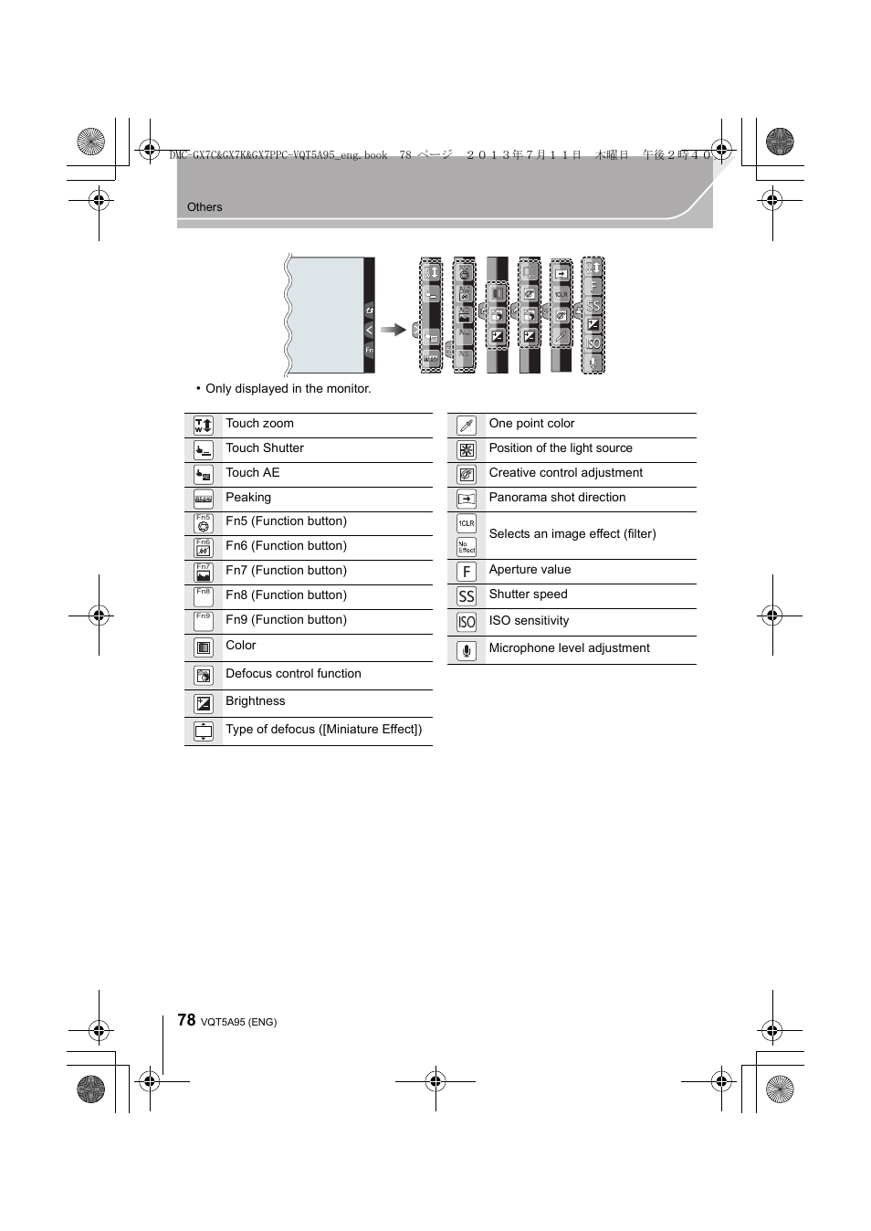 Fss iso | Panasonic DMC-GX7SBODY User Manual | Page 78 / 104