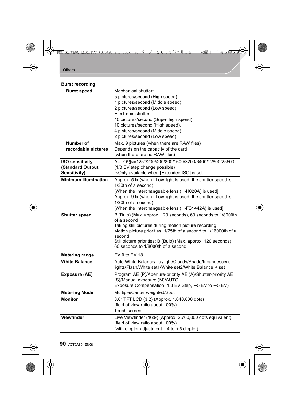 Panasonic DMC-GX7SBODY User Manual | Page 90 / 104