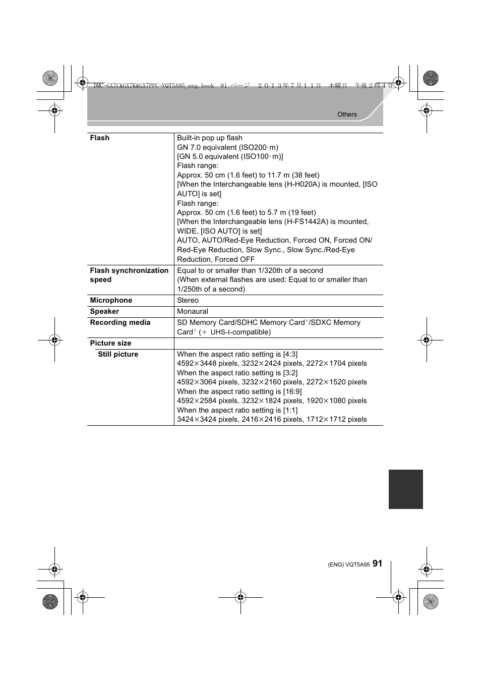 Panasonic DMC-GX7SBODY User Manual | Page 91 / 104