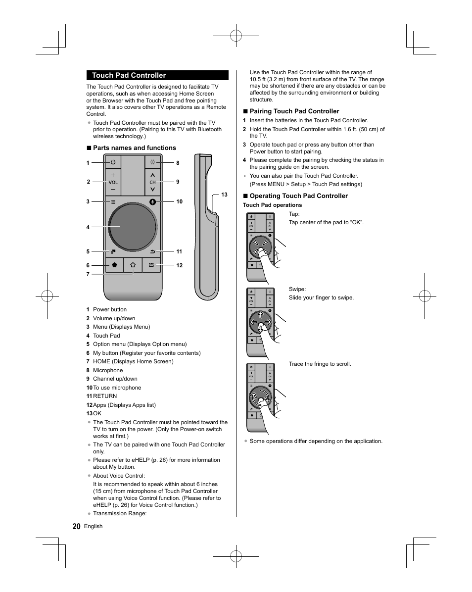 Panasonic TC-58AX800U User Manual | Page 20 / 38