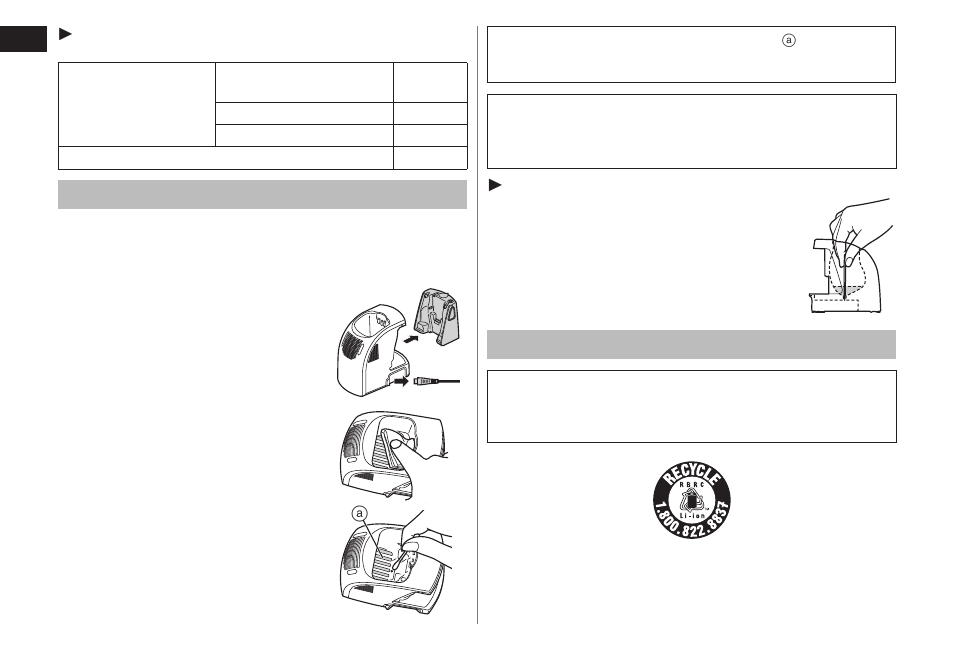 Cleaningtheself‑cleaningrecharger, Removingthebuilt‑inrechargeablebattery | Panasonic ES-LT71-S User Manual | Page 12 / 40