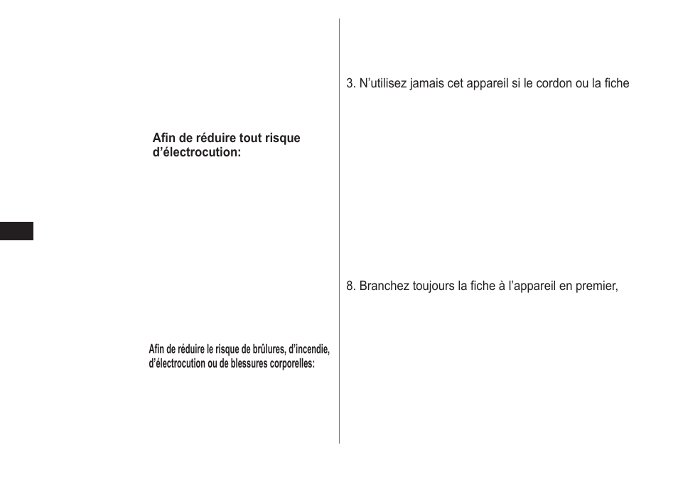 Français, Consignes de sécurité importantes, Danger | Mises en garde, Conservez les présentes instructions | Panasonic ES-LT71-S User Manual | Page 14 / 40