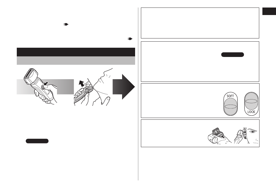 Shave usingtheshaver | Panasonic ES-LT71-S User Manual | Page 7 / 40