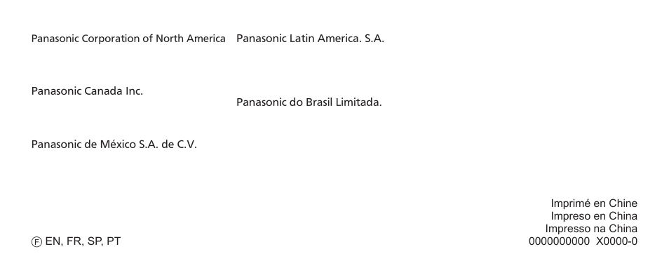 Panasonic ES-WR40VP User Manual | Page 46 / 46