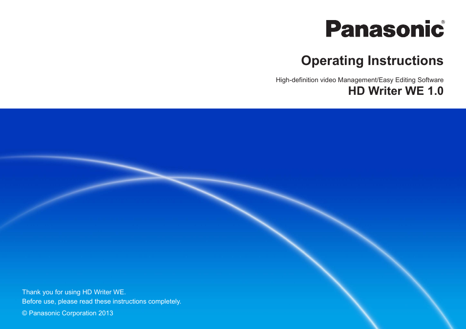 Panasonic HX-A100D User Manual | 128 pages