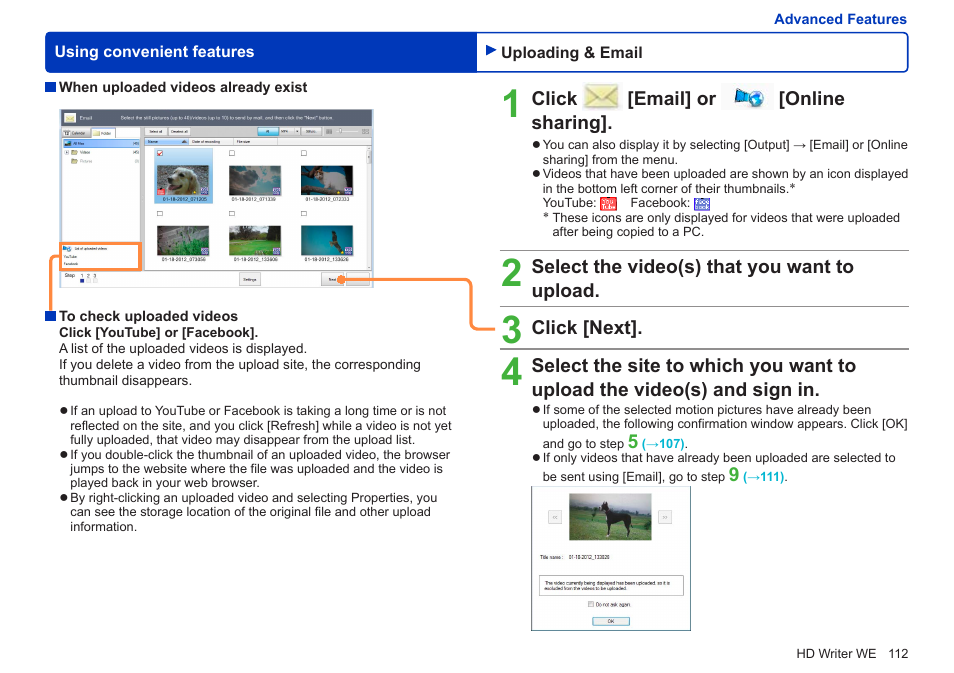 Panasonic HX-A100D User Manual | Page 112 / 128