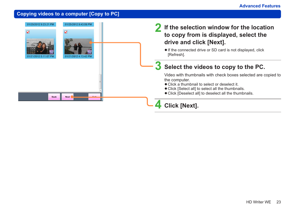Panasonic HX-A100D User Manual | Page 23 / 128