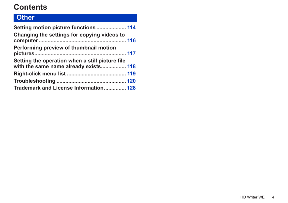 Panasonic HX-A100D User Manual | Page 4 / 128