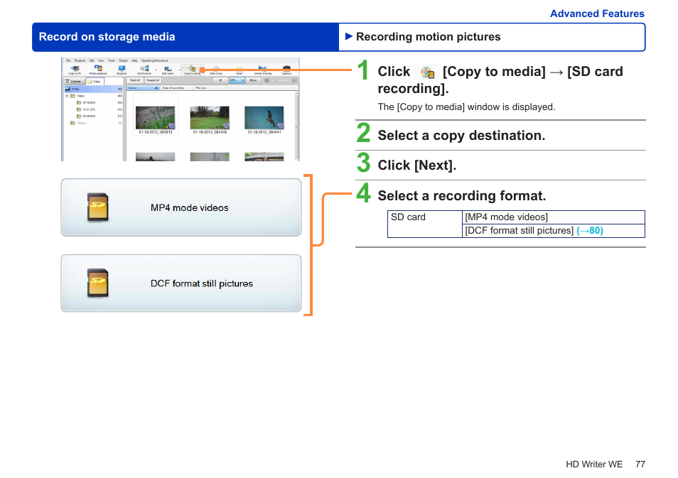 Panasonic HX-A100D User Manual | Page 77 / 128