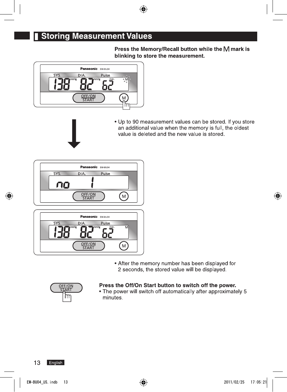 Panasonic EW-BU04W User Manual | Page 14 / 23