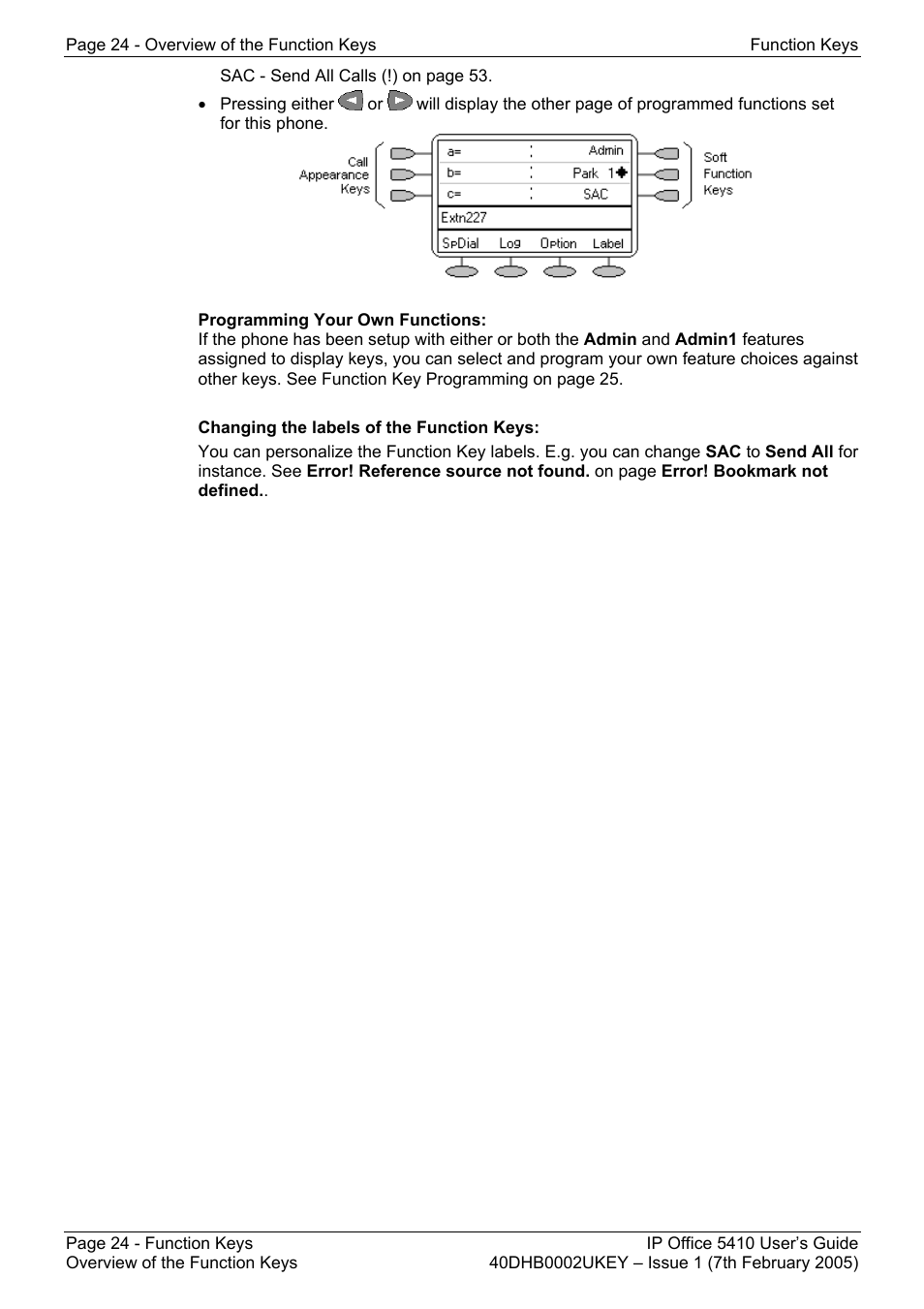 Avaya OFFICE 5410 User Manual | Page 24 / 59