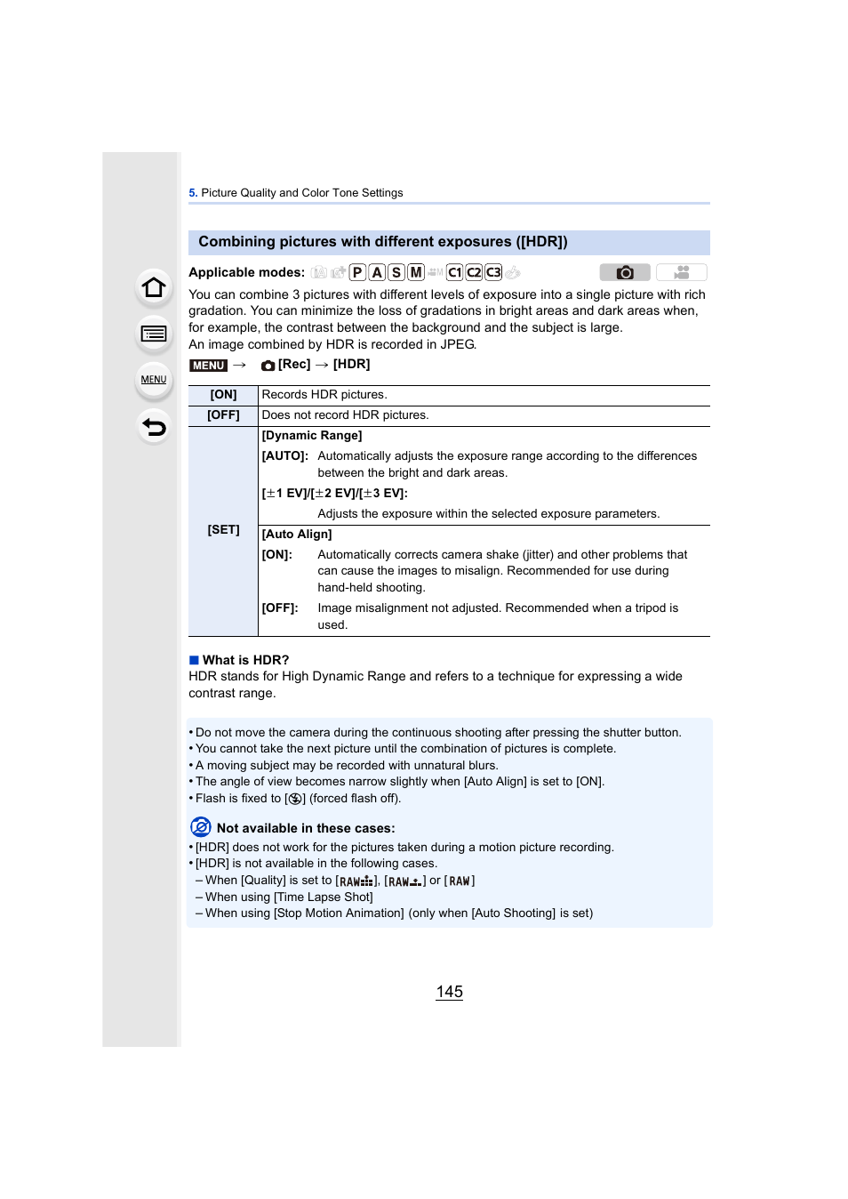 P145 | Panasonic DMC-GH4KBODY User Manual | Page 145 / 420