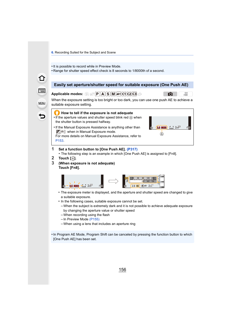 P156 | Panasonic DMC-GH4KBODY User Manual | Page 156 / 420