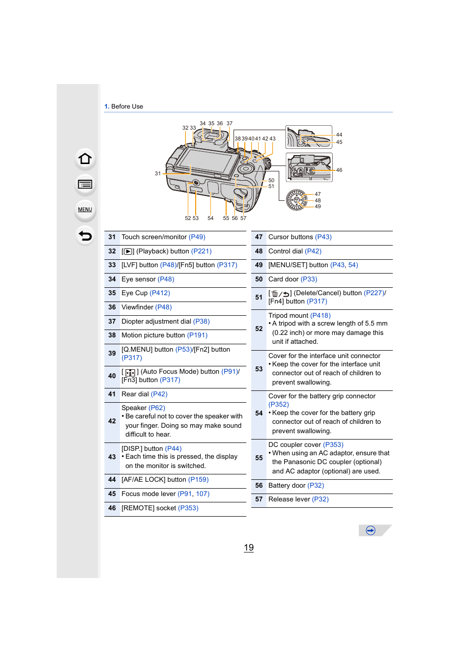 Panasonic DMC-GH4KBODY User Manual | Page 19 / 420