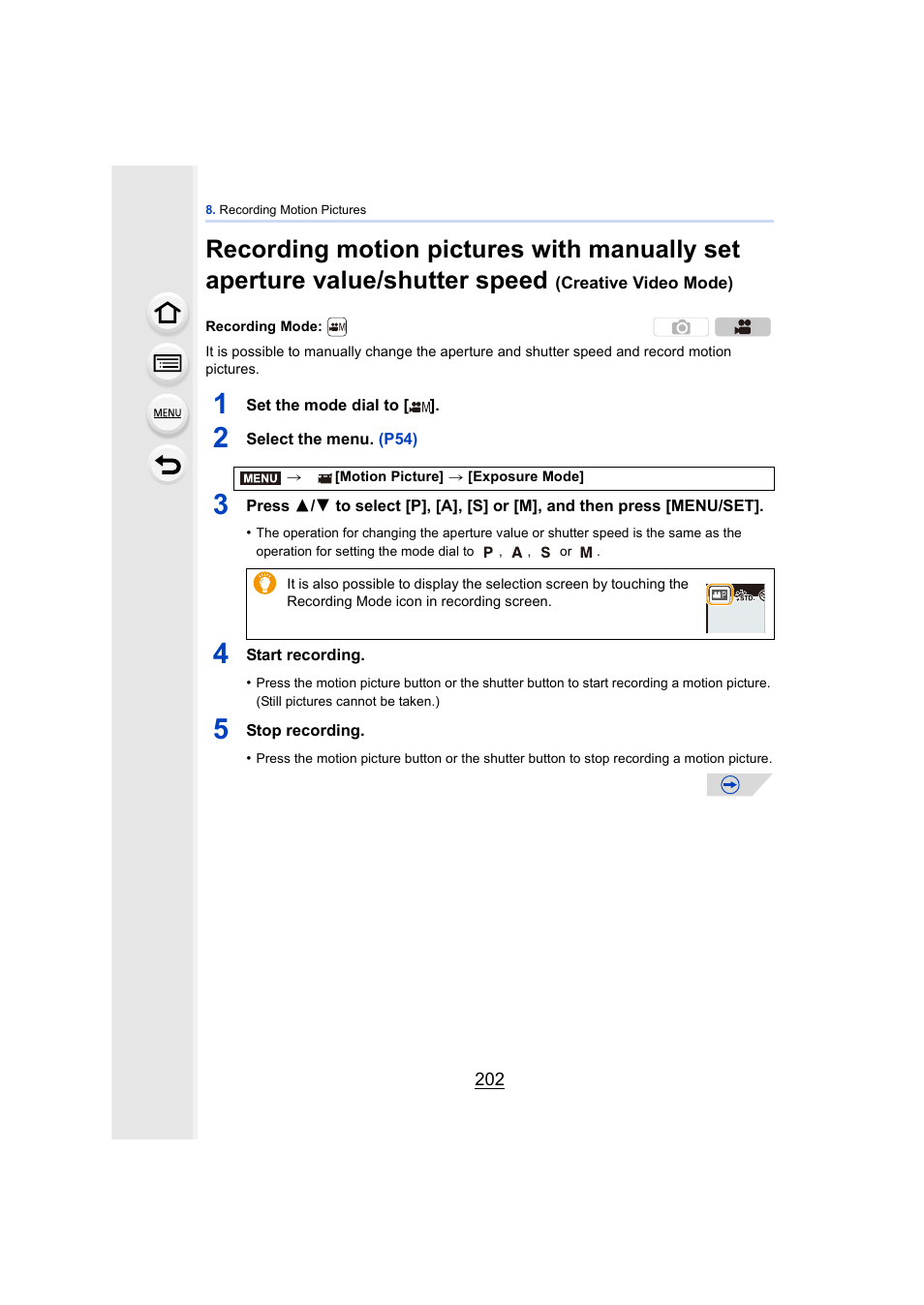 P202, P202) | Panasonic DMC-GH4KBODY User Manual | Page 202 / 420