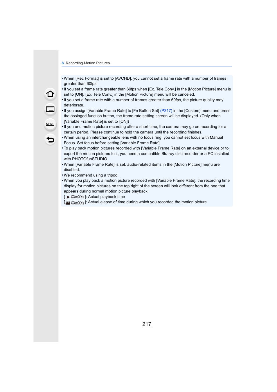 Panasonic DMC-GH4KBODY User Manual | Page 217 / 420