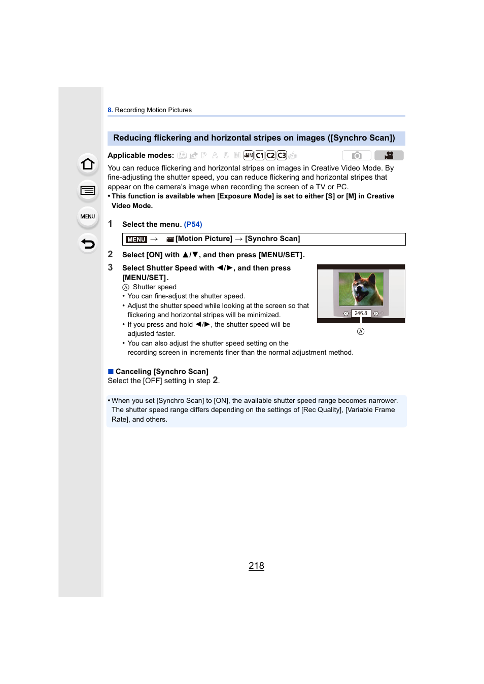 P218, P218) | Panasonic DMC-GH4KBODY User Manual | Page 218 / 420