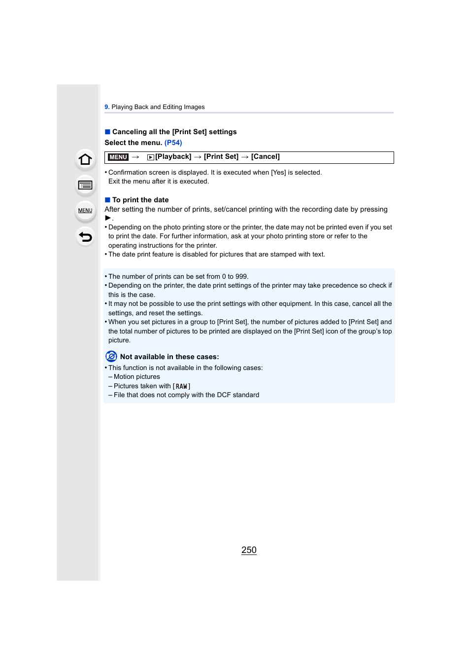 Panasonic DMC-GH4KBODY User Manual | Page 250 / 420