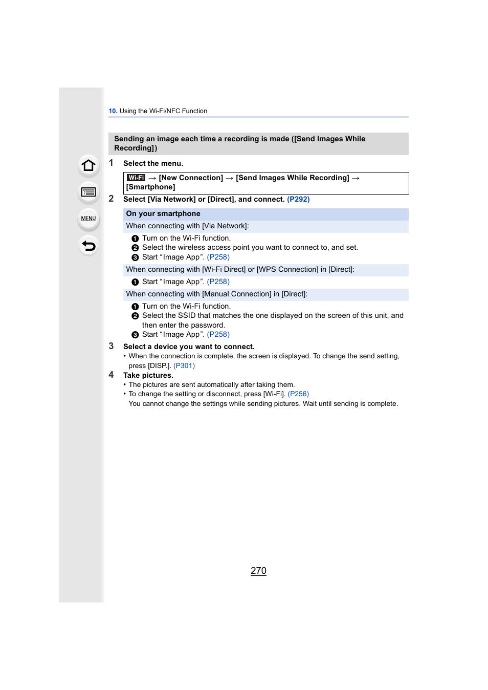 P270 | Panasonic DMC-GH4KBODY User Manual | Page 270 / 420