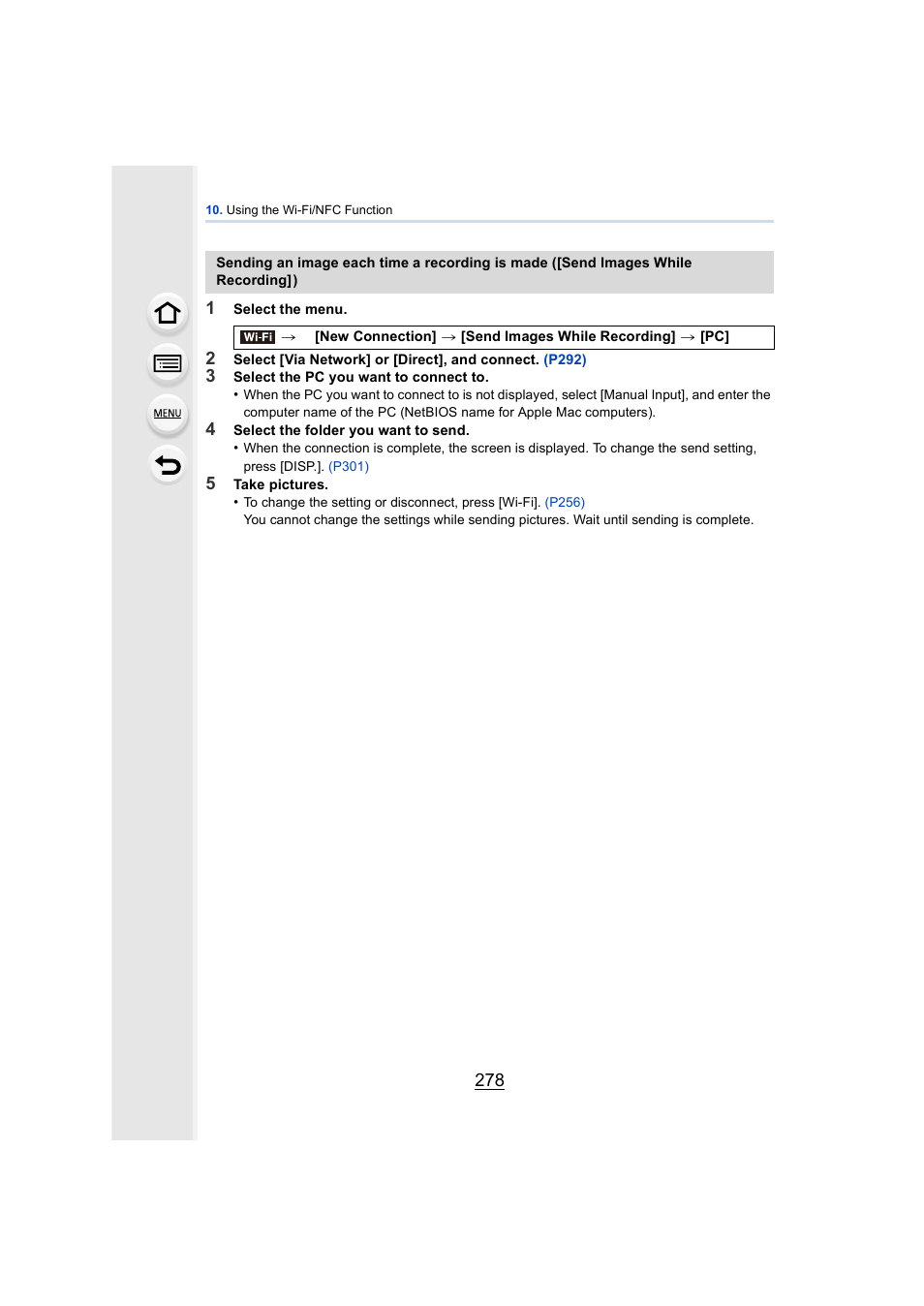 P278 | Panasonic DMC-GH4KBODY User Manual | Page 278 / 420