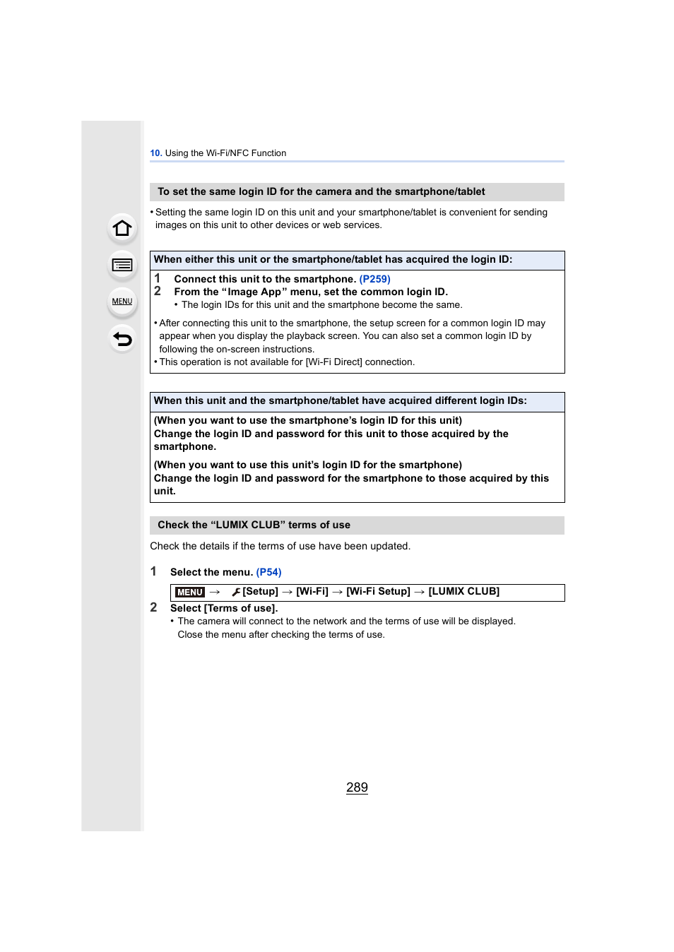 P289) | Panasonic DMC-GH4KBODY User Manual | Page 289 / 420