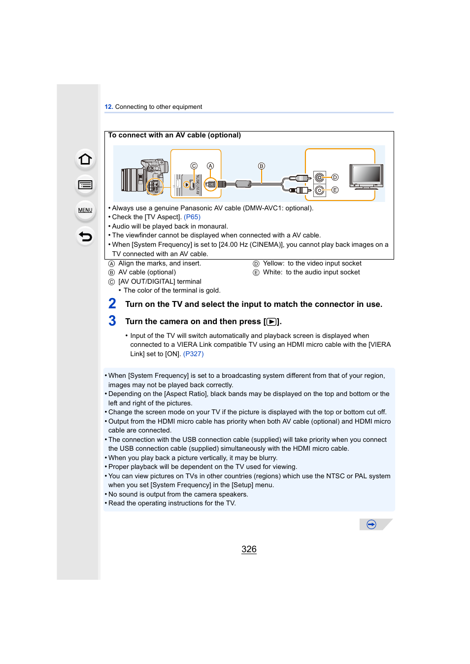 P326 | Panasonic DMC-GH4KBODY User Manual | Page 326 / 420