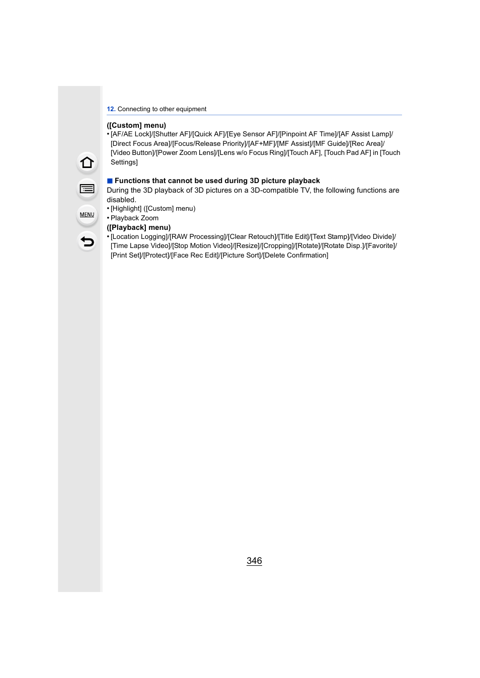 Panasonic DMC-GH4KBODY User Manual | Page 346 / 420