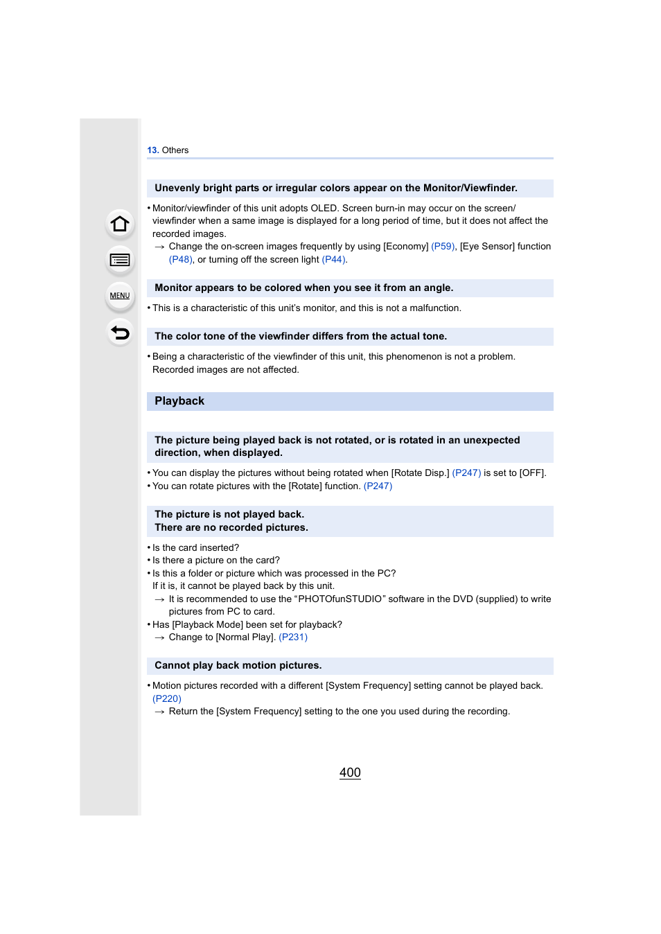 Panasonic DMC-GH4KBODY User Manual | Page 400 / 420