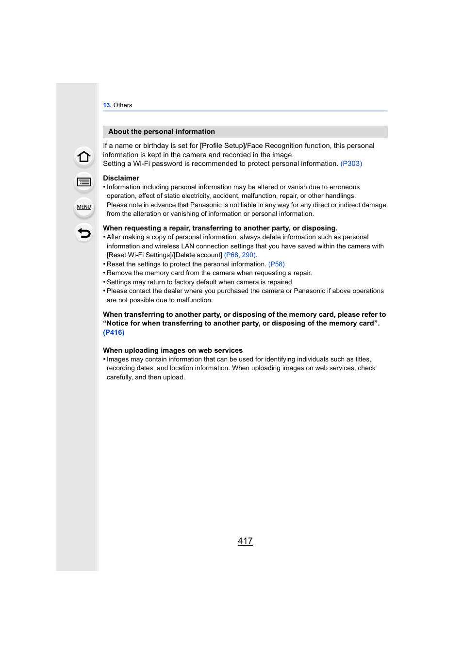 Panasonic DMC-GH4KBODY User Manual | Page 417 / 420